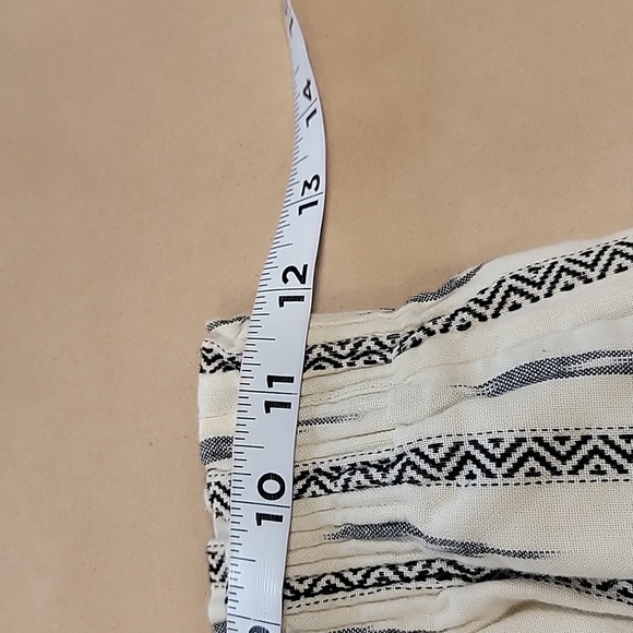 J. Crew Size 00 Cream & Blue Tribal / Boho / Aztec Pattern A-Line Mini Skirt - Picture 4 of 9